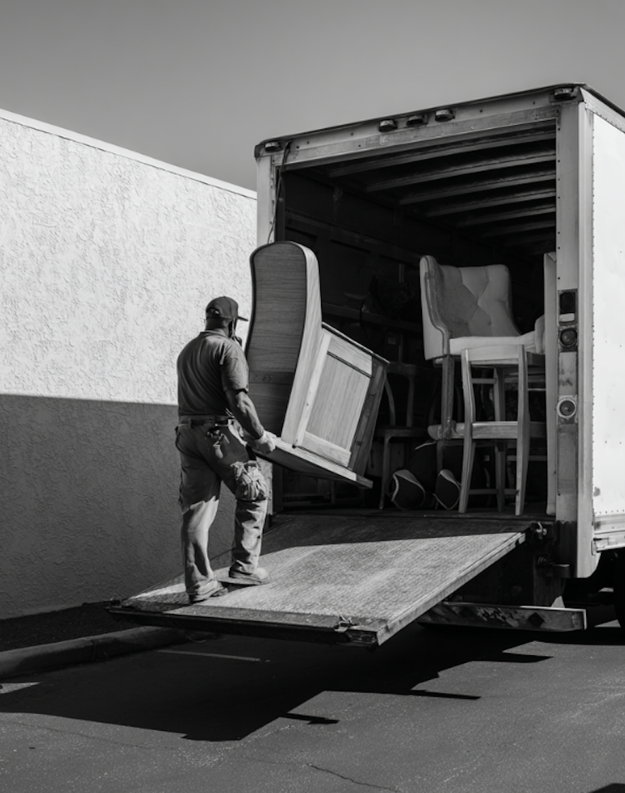 Image of a truck being loaded